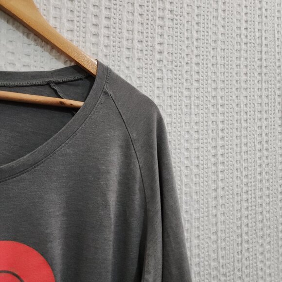 The North Face Women's Plus Size Gray Long Sleeve Logo Shirt Size XXL - Picture 6 of 10